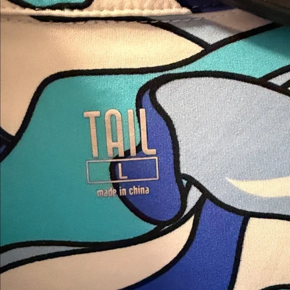 Tail Blue and White Floral Dress for sports and beach - Picture 4 of 8